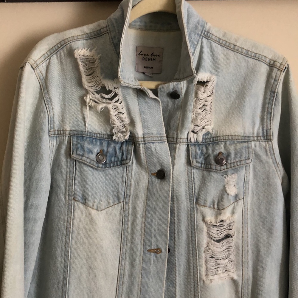 Denim Button Jacket - image 2